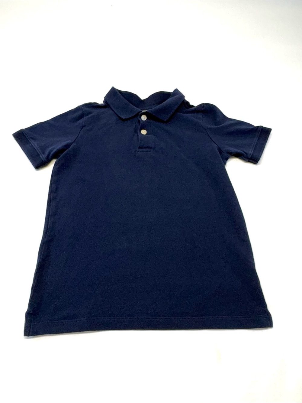 OshKosh B'gosh Boys Long Sleeve Polo Shirt - Navy Blue - Size 7 / 7A (EUC)